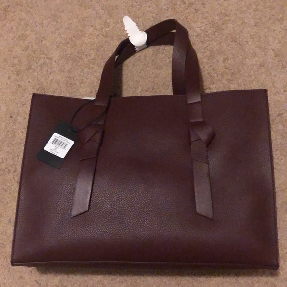 Rachel Zoe Burgundy Tote Bag - Picture 9 of 12